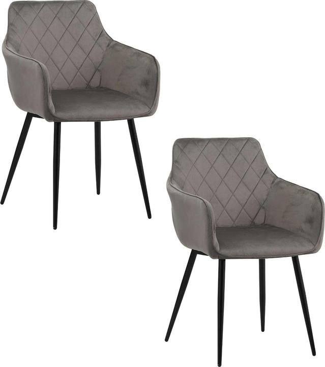 Immagine prodotto Albatros International ALBATROS Set di 1/2 sedie da sala da pranzo SALO - Sedia imbottita moderna ed elegante