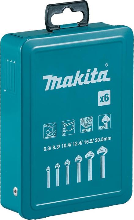 Produktbild Makita Senkerset 6tlg HSS (10,4 mm, 8,3, 20,5 mm, 16,5 mm, 6,3, 12,4 mm)