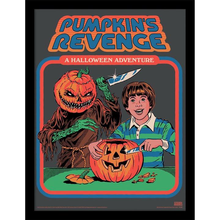 Image du produit Steven Rhodes - Poster encadré PUMPKIN'S REVENGE (40 x 30 cm)