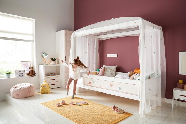 Immagine prodotto Lifetime Kidsrooms Letto a baldacchino Life Time Fairy con rete a doghe Deluxe (90 x 200 cm)