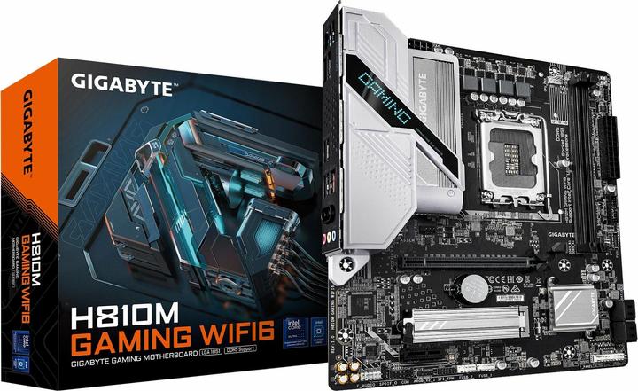 Gigabyte H810M GAMING WIFI6 LGA1851 MB (Socket S1, Intel H810, mATX)