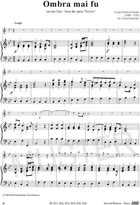 Produktbild Alte Meister für Querflöte und Klavier/Orgel (Englisch, Deutsch, Franz Kanefzky, Helmut Hage, 2011)