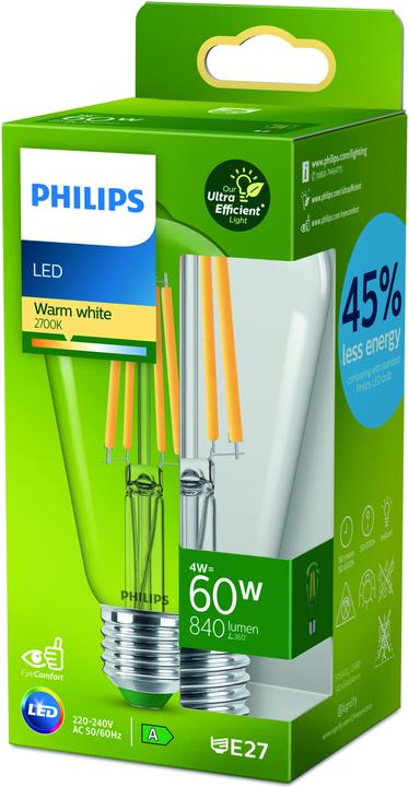 Actual product image Philips LED Classic (E27, 4 W, 840 lm, 1 x, A)
