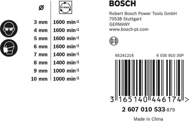 Actual product image Bosch Professional Zubehör PRO Wood twist drill bit set. 8 pcs. (5 mm, 6 mm, 7 mm, 8 mm, 9 mm, 10 mm, 3 mm, 4 mm)