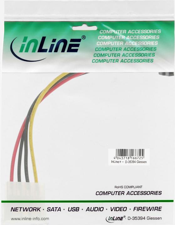 Actual product image InLine SATA power adapter cable
