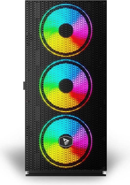 Actual product image Savio PC Case Raptor X1 ARGB Glass/Mesh Black (ITX, ATX, Mini-ATX)