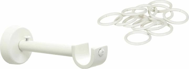 Actual product image Loberon Curtain pole Tobe antique white