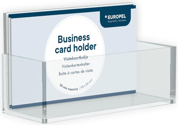 Produktbild Europel Visitenkartenhalter, 1 Fach, transparent