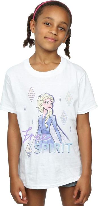 Actual product image Disney Girls Frozen 2 Elsa Free Spirit Cotton T-Shirt (140, 146)