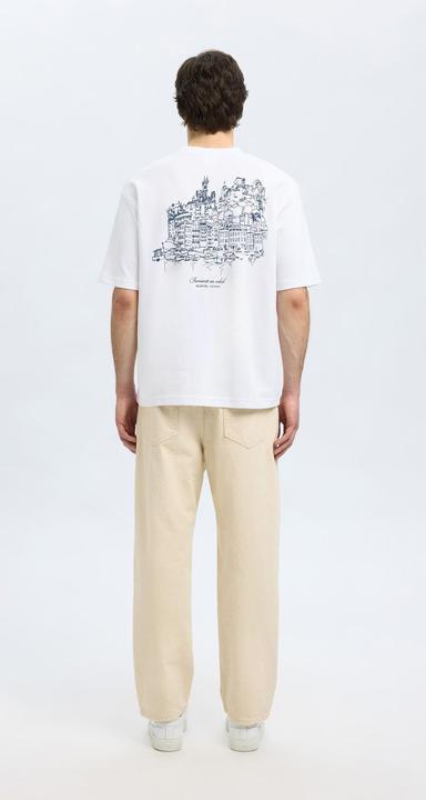 Actual product image Selected Homme Loose Fit Print T-Shirt (L)