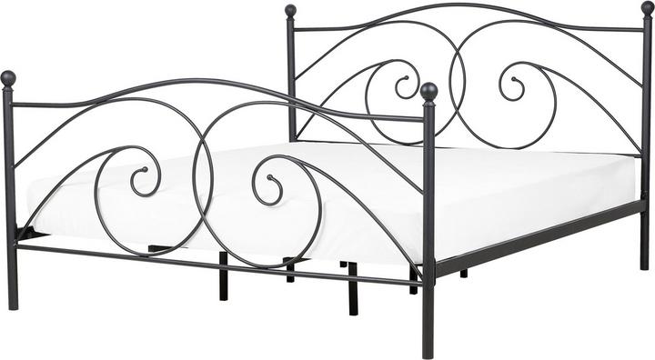 Immagine prodotto Beliani Letto in metallo a doghe nere 180 x 200 cm DINARD (180 x 200 cm)