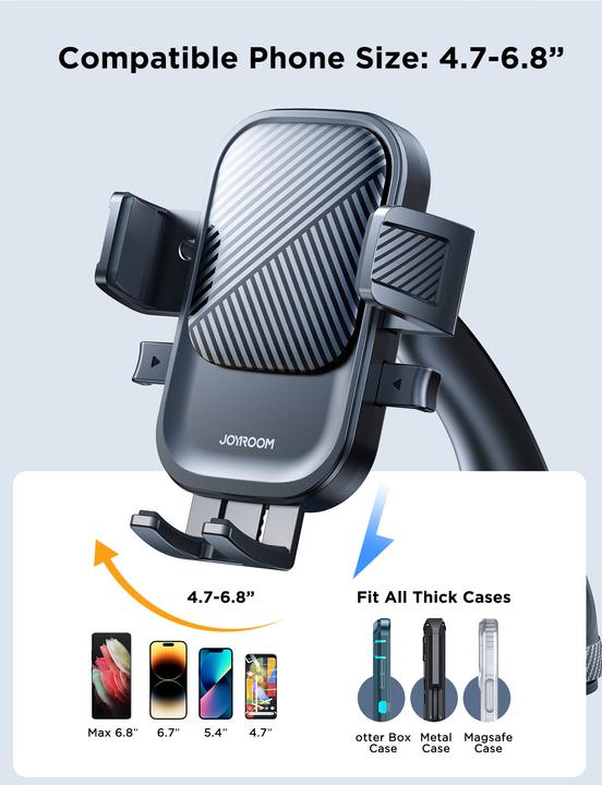 Produktbild Joyroom JR-OK6 Autotelefonhalter am Armaturenbrett – Schwarz