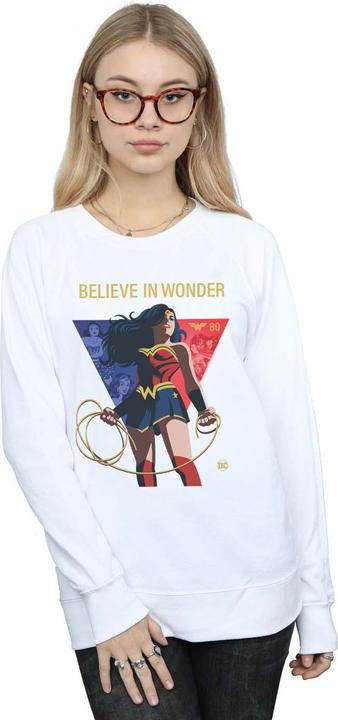 Immagine prodotto Wonder Woman 80th Anniversary Believe In Wonder Pose Felpa Donna (S)