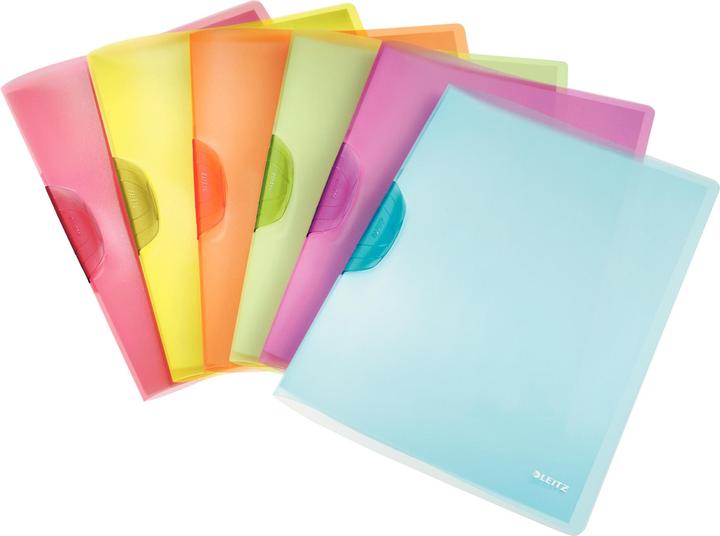 Actual product image Leitz Clip folder ColorClip Rainbow, DIN A4, PP, 1 piece assorted (A4, 1 x)