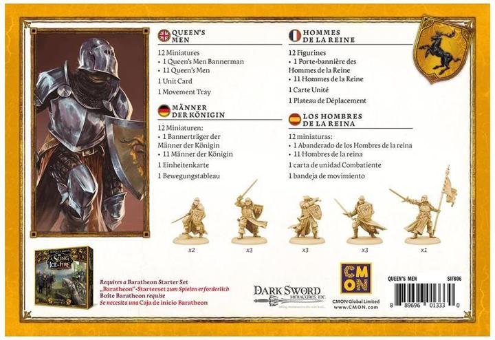 Produktbild Cmon CMND0155 - Queen's Men - Song of Ice & Fire, für 2 Spieler, ab 14 Jahren (Spanisch)