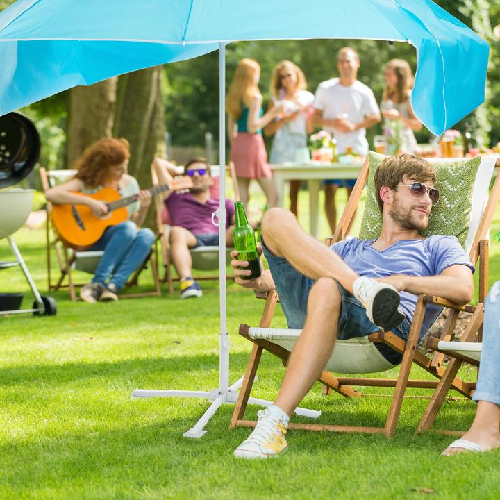 Produktbild Relaxdays Strandmuschel 2 in 1 (1.80 m)