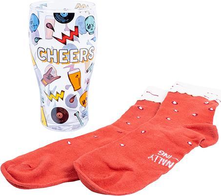 Actual product image Fizz Creations Craft Beer Socks & Glass