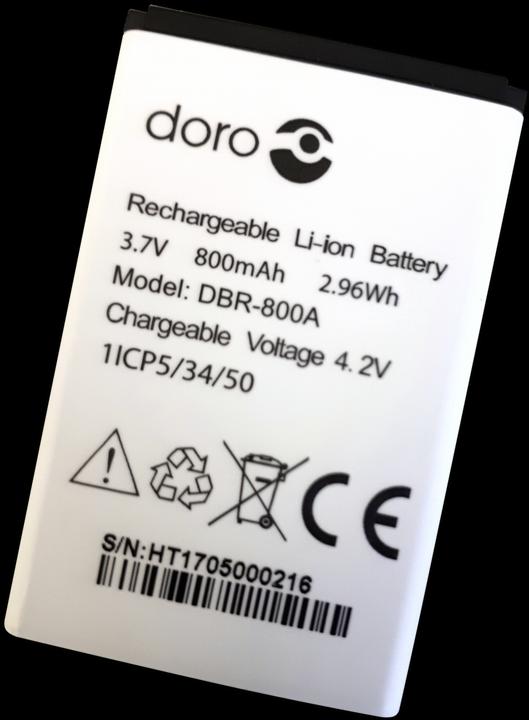 Image du produit Doro Batterie de remplacement adaptée au 1360/2414/2424 (Batterie, Doro 1360, Doro 2414, Doro 2424)