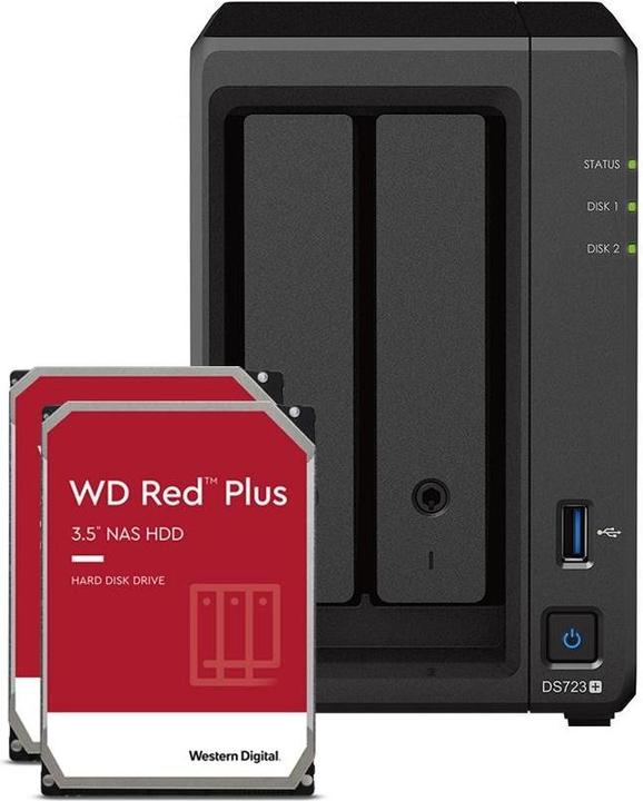 Synology DS723+ (2 x 4 TB, WD Red Plus)
