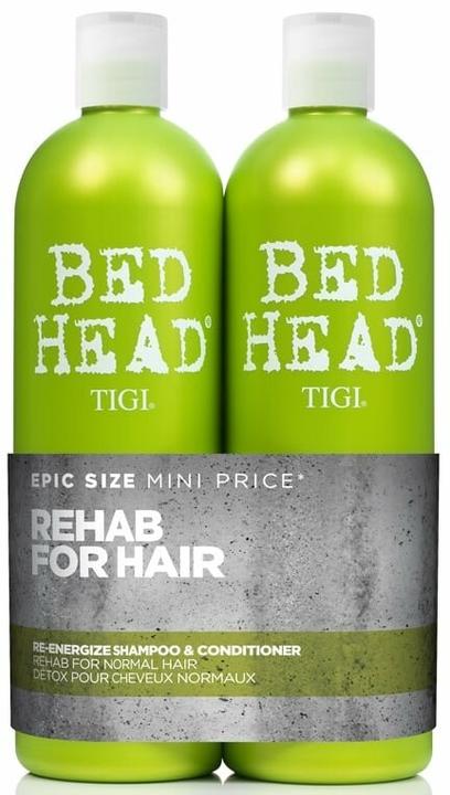 Tigi Bed Head Re-Energize Tweens Shampoo Conditioner 2x 750 ml (1500 ml)