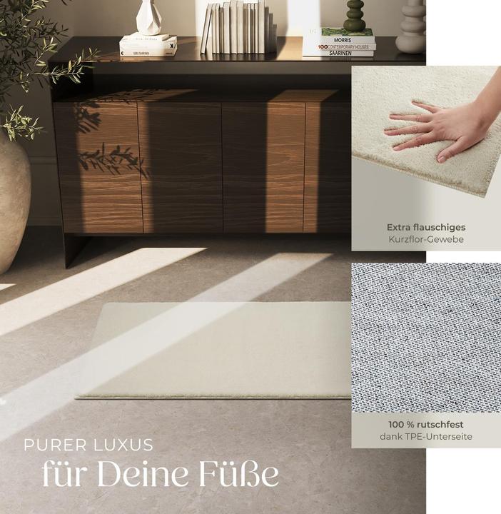 Immagine prodotto tectake Tappeto a pelo corto Soft Zone (60 x 110 cm)