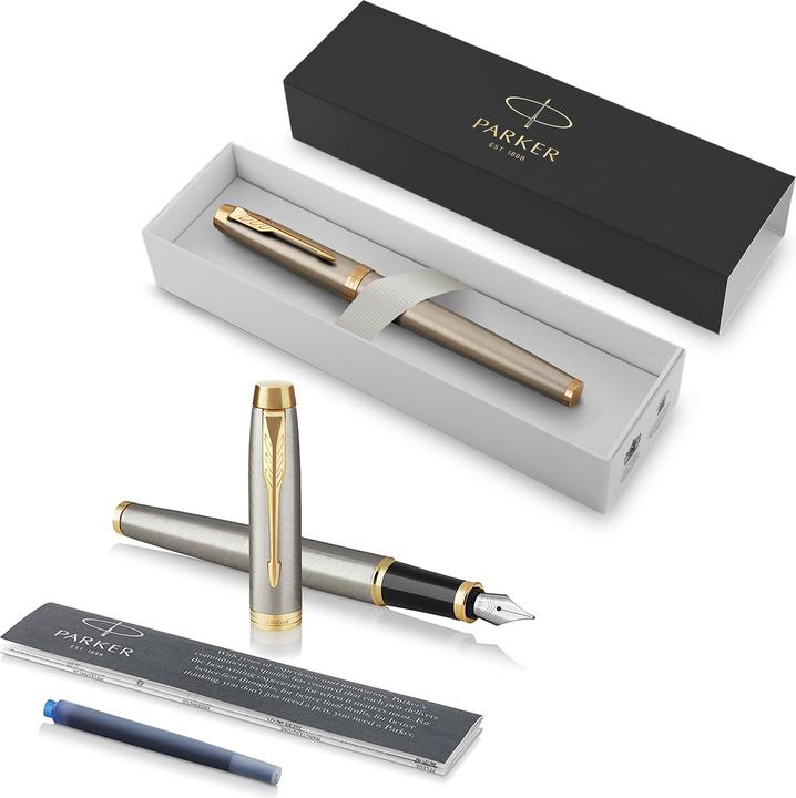 Produktbild Parker Pen IM Brushed Metal G.C. (Silber, Gold, 1 x)