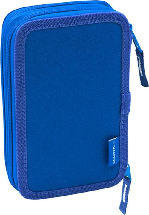 Actual product image R. C. Deportivo de La Coruña Double pencil case Blue White 12.5 x 19.5 x 4 cm