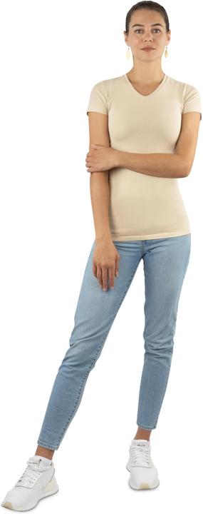 Actual product image Normani Figure-hugging V-neck T-shirt Siena - 8691 (S)