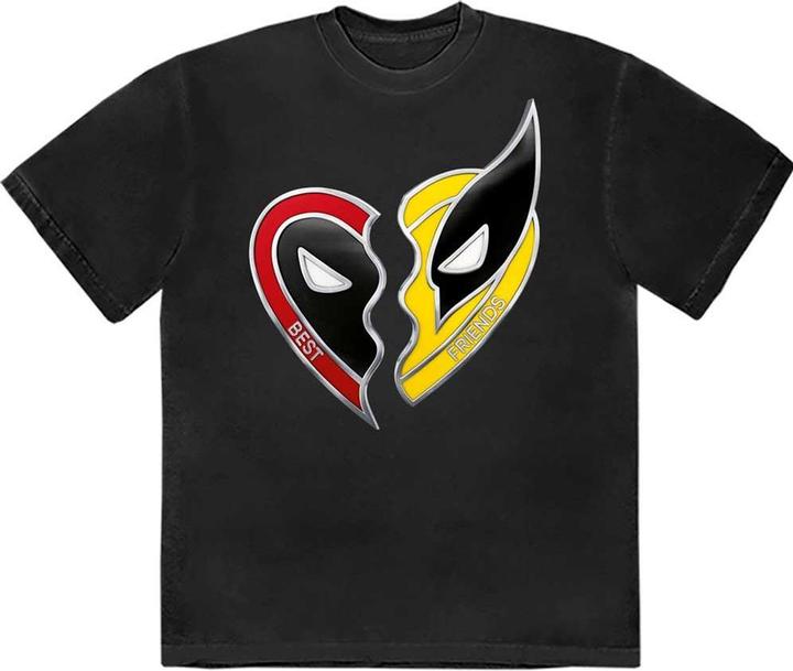 Actual product image Unisex Adult Best Friends Deadpool T-Shirt (S)