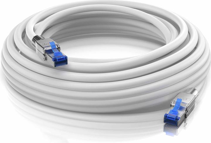 Image du produit Primewire Câble LAN CAT.8, RJ-45, Câble réseau CAT 8, Gigabit Ethernet 40 Gbit/s, S/FTP Pimf Patchkabel (S/FTP, CAT8.1, 30 m)