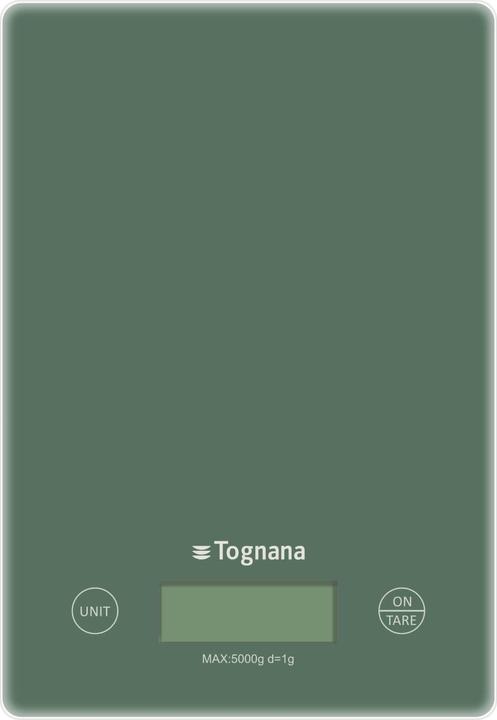 Image du produit Tognana Balance de cuisine Iridea avec écran LCD et touches tactiles, vert sauge