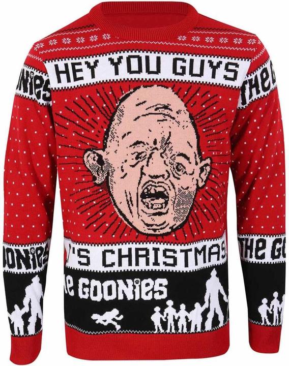 Actual product image The Goonies Unisex Adult Hey You Guys Knitted Jumper (XL)
