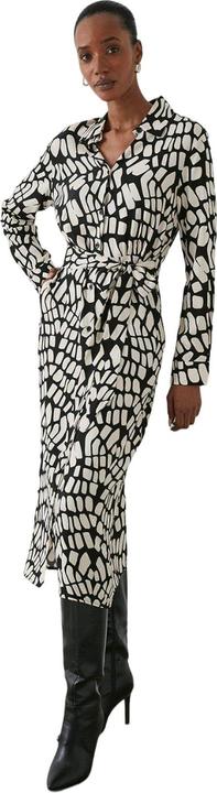 Actual product image Principles Womens/Ladies Abstract Belt Long-Sleeved Shirt Dress (38 D)