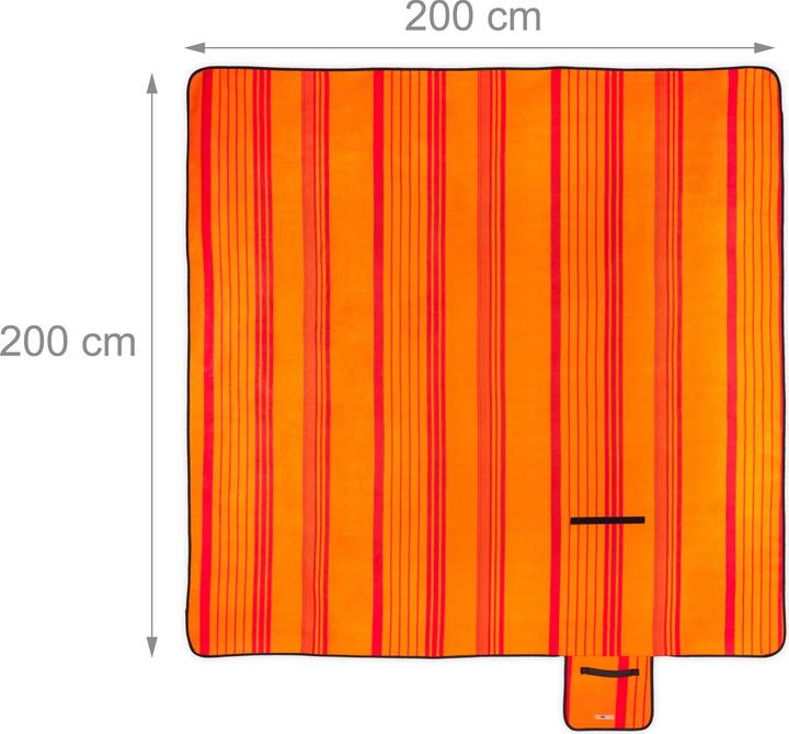 Actual product image Relaxdays Striped Picnic Blanket