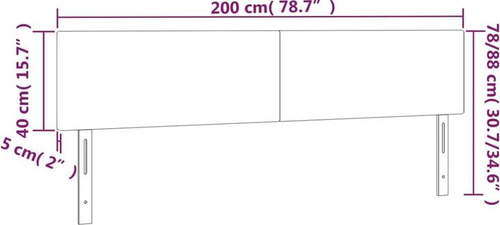 Actual product image VidaXL Conni (200 x 5 x 88 cm)