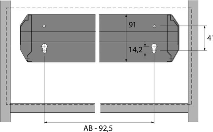 Actual product image Hettich Hanging file frames for cabinet walls (1 pcs.)