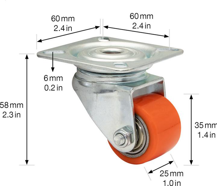 Immagine prodotto Wagner System Ruote girevoli per il trasporto Mini