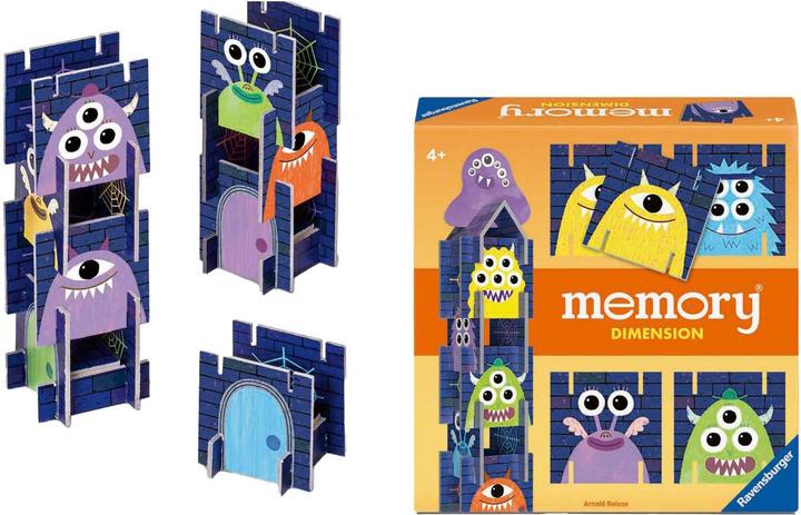 Produktbild Ravensburger 22467 - memory® Dimension. Der Spieleklassiker memory® mit attraktivem Mehrwert. Für (Deutsch, Spanisch, Französisch, Niederländisch, Italienisch, Portugiesisch, Englisch)
