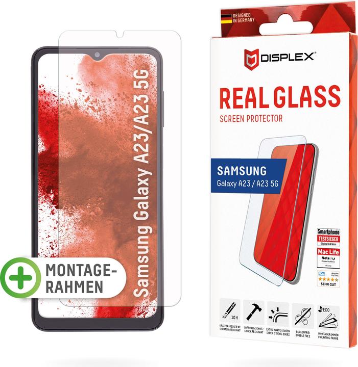 Immagine prodotto Displex Real Glass, 2D Panzerglas (1 Pezzo/i, Samsung Galaxy A23 5G, Samsung Galaxy A23)