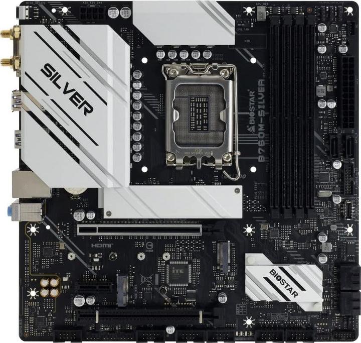 Image du produit Biostar B760M-Silver (LGA 1700, Intel B760, mATX)