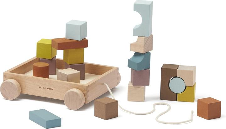 Produktbild Kids Concept Wagen mit Holzklötzen Neo