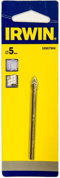 Immagine prodotto Irwin 10507904, Trapano, trapano a forchetta, 5 mm, vetro, acciaio inox, asta SDSplus (5 mm)