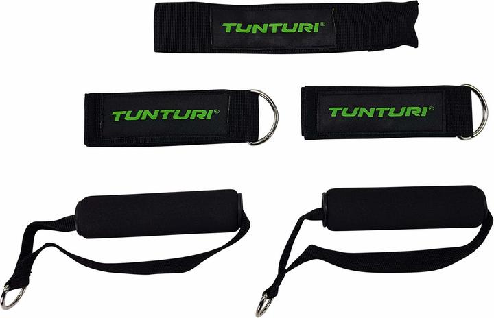 Produktbild Tunturi Multifunktionales Widerstandsbänder Set - Resistance Band Set (1.20 m, Extra Leicht, Leicht, Mittel, Stark, Extra Stark)