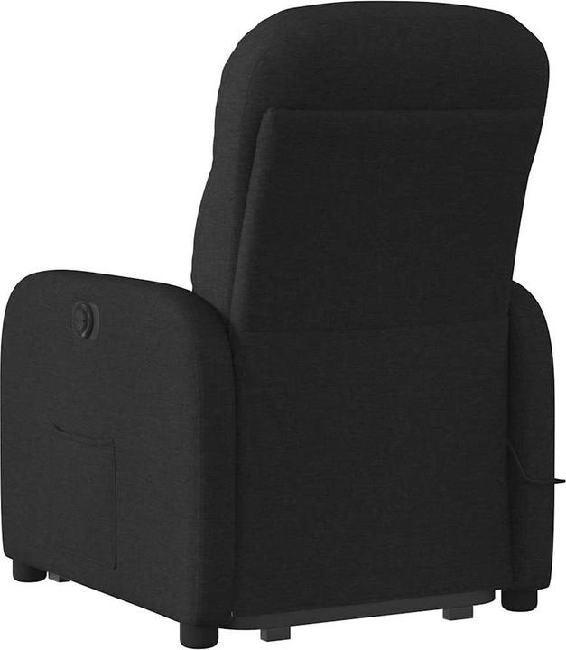 Actual product image VidaXL Massage chair with stand-up aid black fabric
