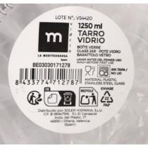 Actual product image Anna glass jar lid 1.25lt steel. (1.25 l)