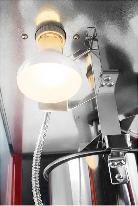 Produktbild Royal Catering Kleine Popcornmaschine - 1600W Leistung, Edelstahl, gehärtetes Glas und Teflonmaterial