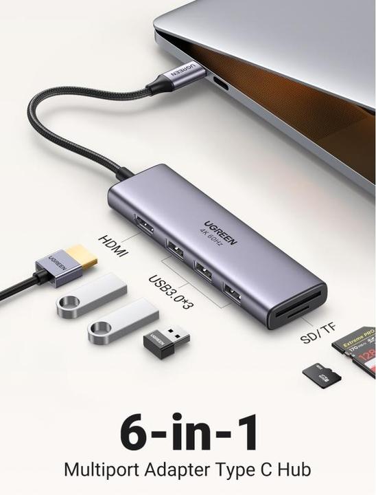 Produktbild Ugreen CM511 (USB-C, 6 Ports)