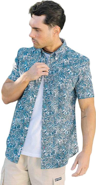 Actual product image Lambretta Mens SS25 Paisley Shirt (XL)