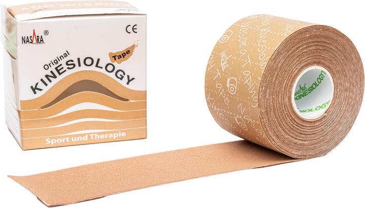 Actual product image Mikros NASARA Kinesiology Tape Beige 5cmx5m, 1 pc PFL (5 m)