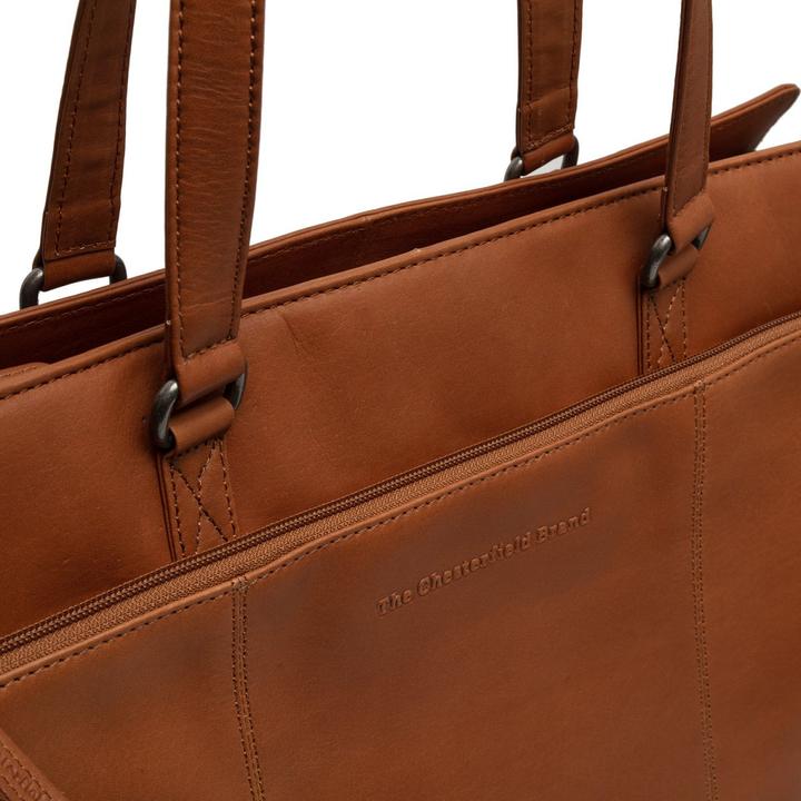 Actual product image The Chesterfield Brand Fidenza leather shoulder bag 40 cm laptop compartment (20 l)